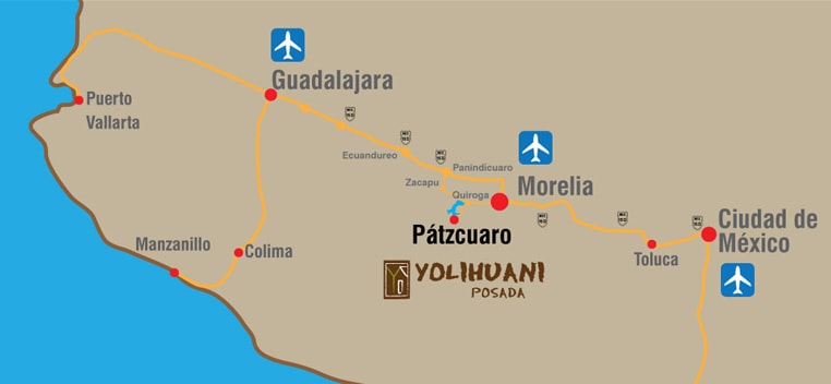 hotel patzcuaro mapa